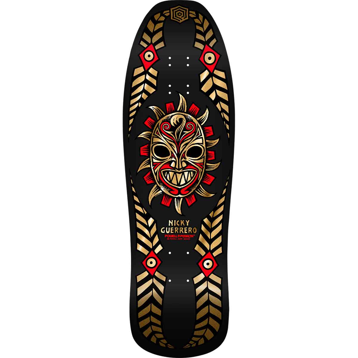 80s Powell Peralta ニッキーゲレロ スウェット ブラック Powell Peralta Nicky Guerrero Mask Re-Issue Skateboard Deck