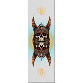 10.5x33 Powell Peralta Premium Printed Clear Griptape - Andy Anderson Skull Egg