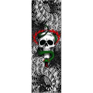 10.5x33 Powell Peralta Premium Printed Clear Griptape - McGill Skull & Snake