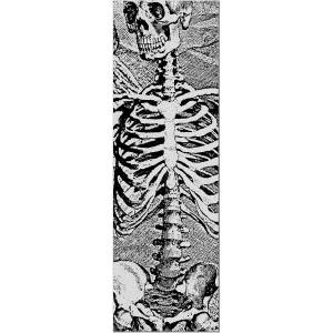 10.5x33 Powell Peralta Premium Printed Clear Griptape - SAS Skeleton