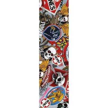 Powell Peralta Premium Printed Black Griptape - Supreme 9x33