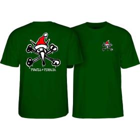 Powell Peralta Rat Bones Holiday 25 T-Shirt - Green