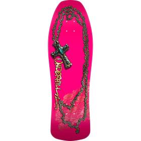 10x30.25 Powell Peralta Ray Underhill Chain / Cross Re-Issue Deck - Pink/Gold Foil - PRE-ORDER