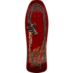 10x30.25 Powell Peralta Ray Underhill Chain / Cross 02 Re-Issue Deck - Burgundy/Gold Foil - PRE-ORDE