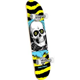 Powell Peralta Ripper Birch Complete Skateboard - Yellow/Blue 7x28