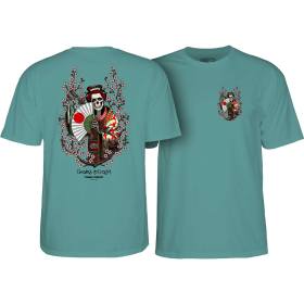 Powell Peralta Sakura Yosozumi Samurai T-Shirt - Aquatic