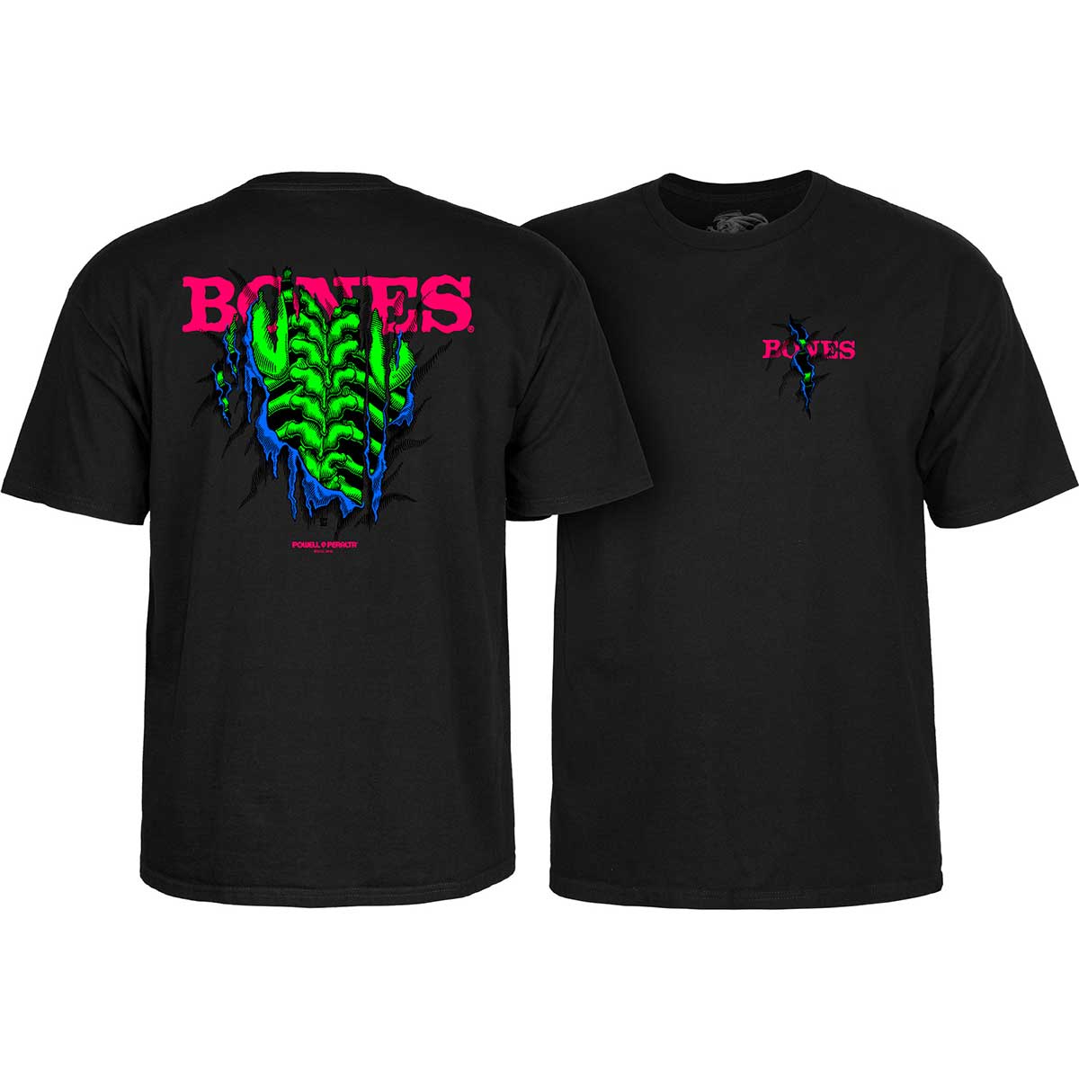 Powell Peralta Shred Blacklight T-Shirt - Black | SoCal