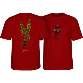 Powell Peralta Andy Anderson Vajra T-Shirt - Garnet