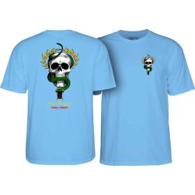 Powell Peralta Mike McGill Skull & Snake T-Shirt - Carolina Blue
