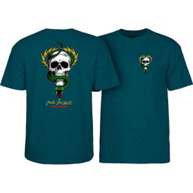 Powell Peralta Mike McGill Skull & Snake T-Shirt - Midnight Teal