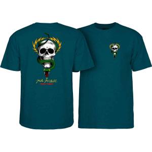 Powell Peralta Mike McGill Skull & Snake T-Shirt - Midnight Teal