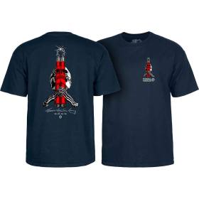 Powell Peralta Skull & Nunchucks Bruce Lee Collab T-Shirt - Navy