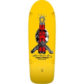 10x30 Powell Peralta Skull & Nunchucks Bruce Lee Collab Deck - Yellow