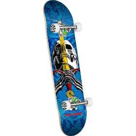 Powell Peralta Skull & Sword Birch Complete Skateboard - Blue 7.5x28.65