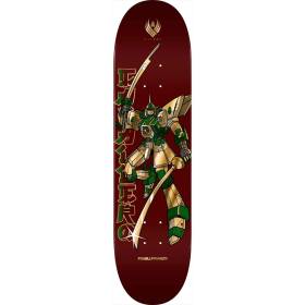 8.25x31.95 Powell Peralta Steve Caballero Gundam Flight 243 Deck - Burgundy/Gold Foil