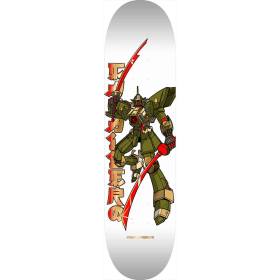 8.25x31.95 Powell Peralta Steve Caballero Gundam Deck - White/Gold Foil