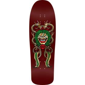 9.75x31.12 Powell Peralta Steve Caballero Mask Re-Issue Deck - Burgundy/Gold Foil - PRE-ORDER