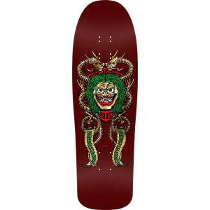 9.75x31.12 Powell Peralta Steve Caballero Mask Re-Issue Deck - Burgundy/Gold Foil - PRE-ORDER