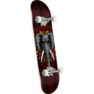Powell Peralta Vallely Elephant Birch Complete Skateboard - Black/Burgundy 8x31.45