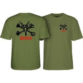 Powell Peralta Rat Bones T-Shirt - Military Green
