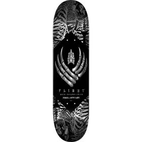 8.25x31.95 Powell Peralta Skeleton Flight 243 Deck - Silver Foil