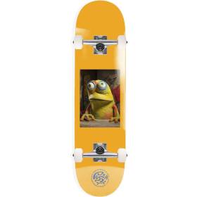 Push Creature 1st Push Mid Size Complete Skateboard - Orange 7.75x31.2
