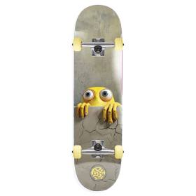Push Peek Over 1st Push Mini Complete Skateboard - Yellow 7x29