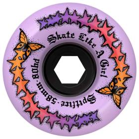 58mm 80HD Spitfire Conical Full Shape Skate Like A Girl Evolution Soft Cruiser Wheels - Lavender