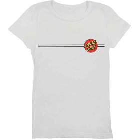 Santa Cruz Women's Classic Dot Fitted T-Shirt - White