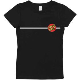 Santa Cruz Women's Classic Dot Fitted T-Shirt - Black