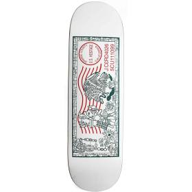 8.75x32 Scum Skates Jose Cerda Pro Postal Series Deck - White