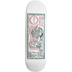 8.75x32 Scum Skates Jose Cerda Pro Postal Series Deck - White