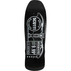 9.625x32 Scum Skates Postal Series Bat Shaped Deck - Black