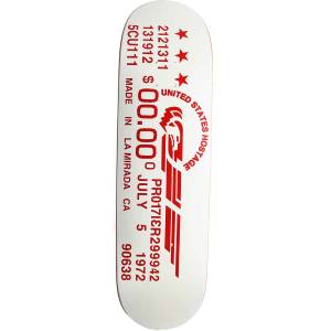 8.5x31.625 Scum Skates Skip Pronier Pro Postal Series Deck - White