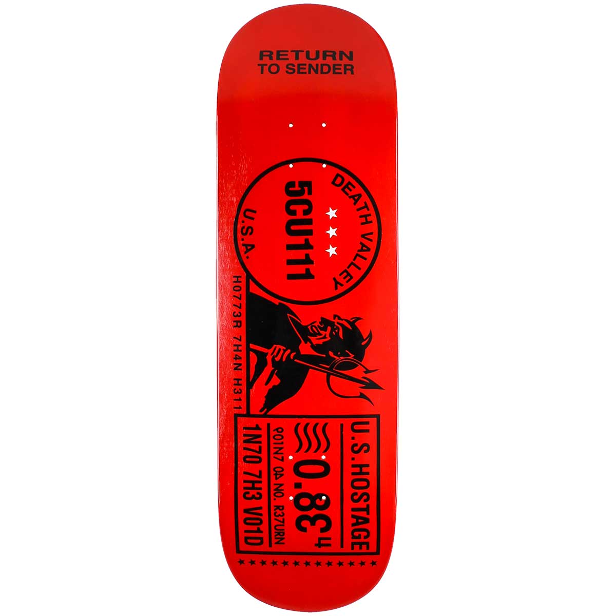 Scum Skates Death Valley Skateboard Deck - Red Dip 9x32.125
