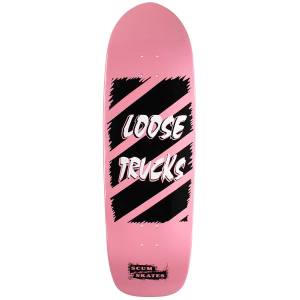 10x33 Scum Loose Trucks Shaped Deck - Pink Dip