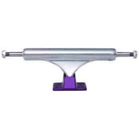 Slappy ST1 Hollow Lights Skateboard Trucks - Silver/Purple 8.25"