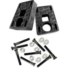 3/4" Hard Slappy Trucks Big Blocks Risers With Hardware - Black