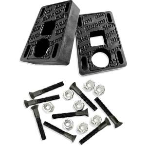 3/4" Hard Slappy Trucks Big Blocks Risers With Hardware - Black