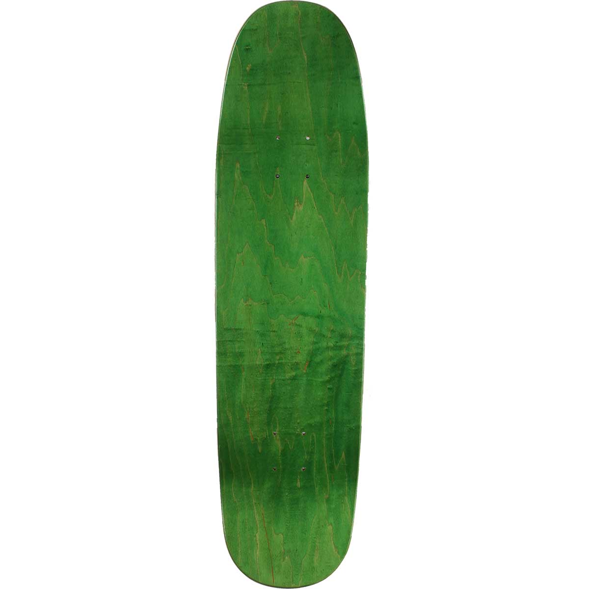 SoCal Blank Shovel Nose Shaped Skateboard Deck - Green Stain 8.5