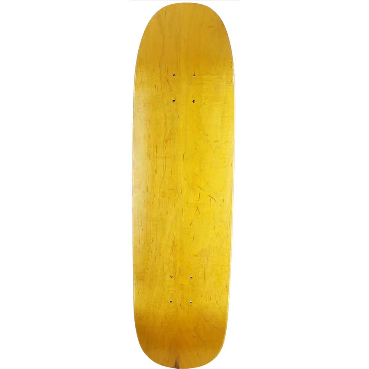 SoCal Blank Shovel Nose Shaped Skateboard Deck - Yelow Stain 8.5