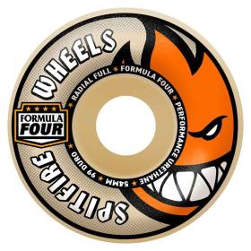 58mm 99a Spitfire Formula Four Radial Full Wheels - Natural