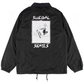 Suicidal Skates Pool Skater Windbreaker Coaches Jacket - Black