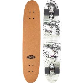 The Heated Wheel Bio Surf Cork Top Polarizer Complete Skateboard - 6x27.5