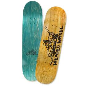 8.5x32 The Heated Wheel Grasshopper Team Deck - Yellow Stain