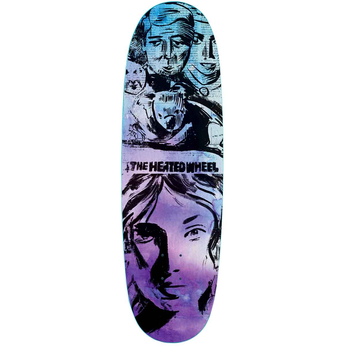 The Heated Wheel Jackland 90s Egg Shaped Skateboard Deck 9.6x31.5
