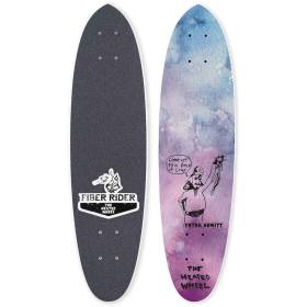 The Heated Wheel Peter Hewitt Come Get This Fiber Rider Polarizer Skateboard Deck - 6x23.75 Pre-Grip