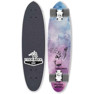 The Heated Wheel Fiber Rider Polarizer Complete Skateboard