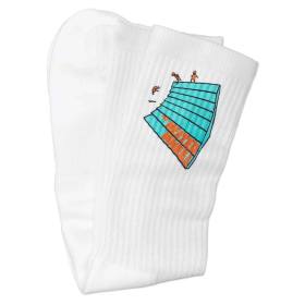 The Heated Wheel Slam Time Premium Socks - White