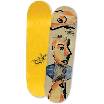 The Heated Wheel Sorry Burt Egg Shaped Skateboard Deck - 9.25x32